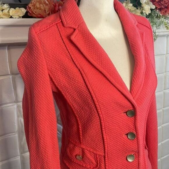 Gerry Weber Coral Pink Blazer Size 6 - Picture 4 of 10